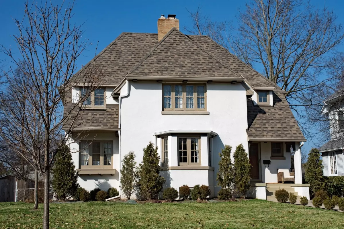 home with hip roof