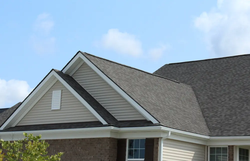 Gray home with a prominent gable